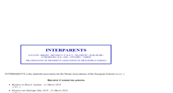 Desktop Screenshot of interparents.eu